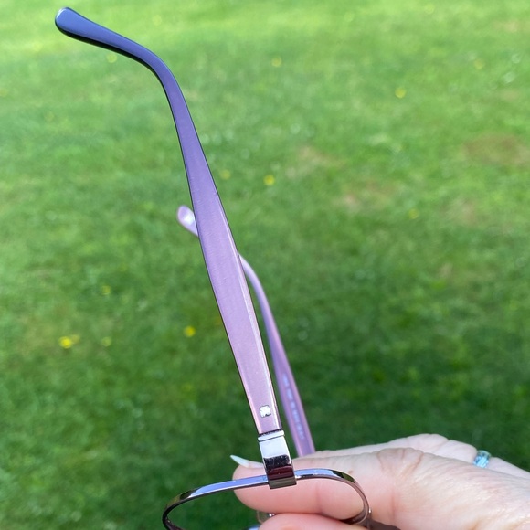 Liz Claiborne glasses frames metallic pink rose mauve 58[]14 135 - Picture 15 of 15